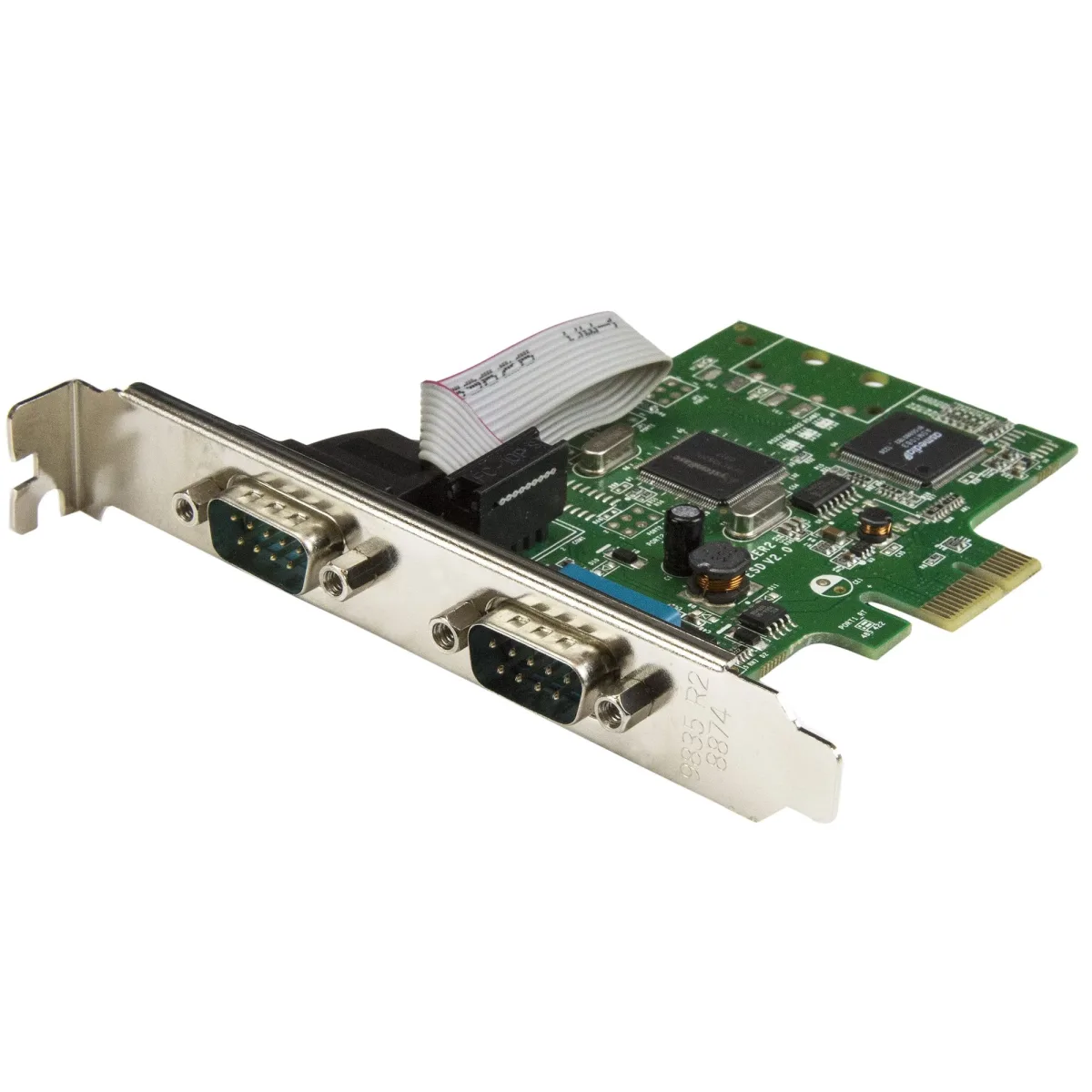 Startech 2-Port PCI Express Serial Card with 16C1050 UART - RS232 Low Profile Serial Card - PCI Serial Card (PEX2S1050) - Serial adapter - PCI Express x1 low profile - RS-232 x 2