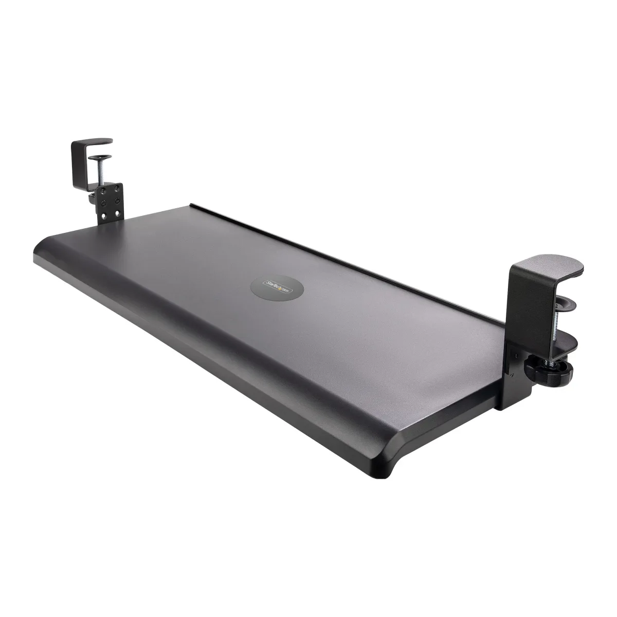 StarTech Under-Desk Keyboard Tray, Clamp-on Keyboard Holder, Supports up to 12kg (26.5lb), Sliding Keyboard and Mouse Drawer with C-Clamps, Height Adjustable Keyboard Tray - Black - Ergonomic Keyboard Tray (KEYBOARD-TRAY-CLAMP1) - Keyboard tray - under-desk mountable - black