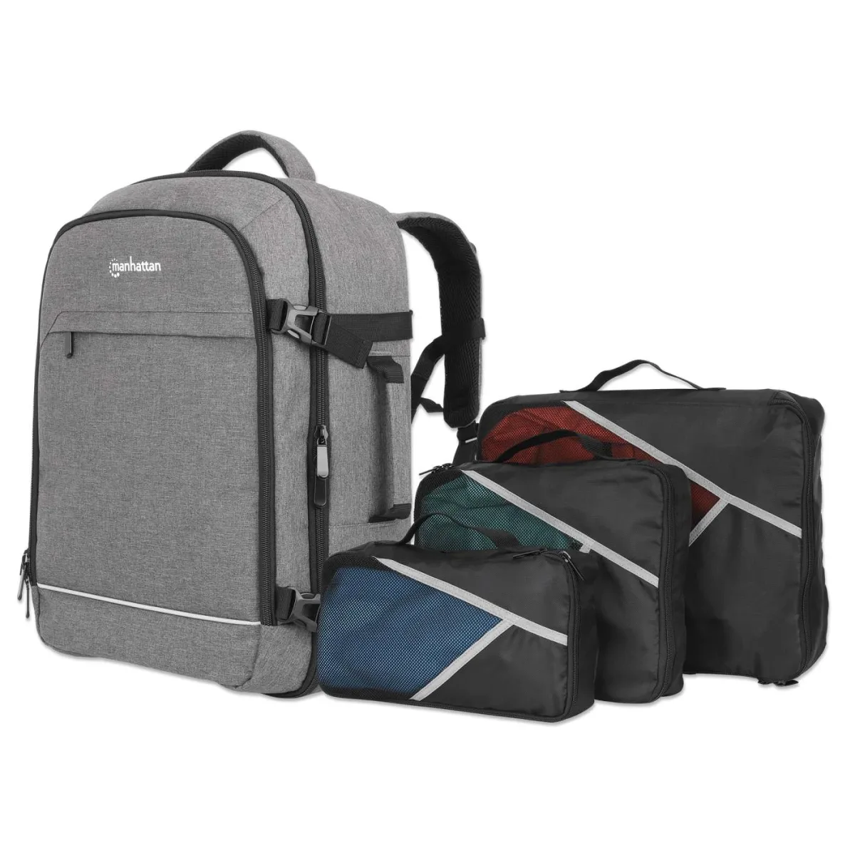 Manhattan 440370 Roma Travel Backpack 17.3"- Also Tablet Sleeve