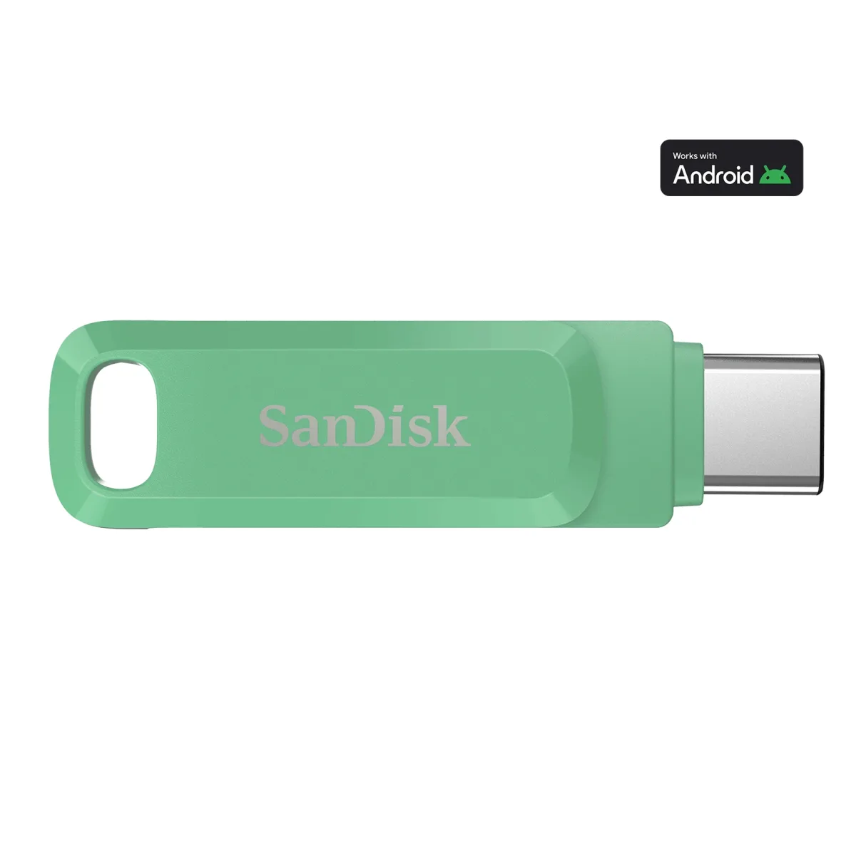 SanDisk Ultra Dual Drive Go - USB flash drive - 64 GB - USB 3.2 Gen 1 / USB-C - absinthe green