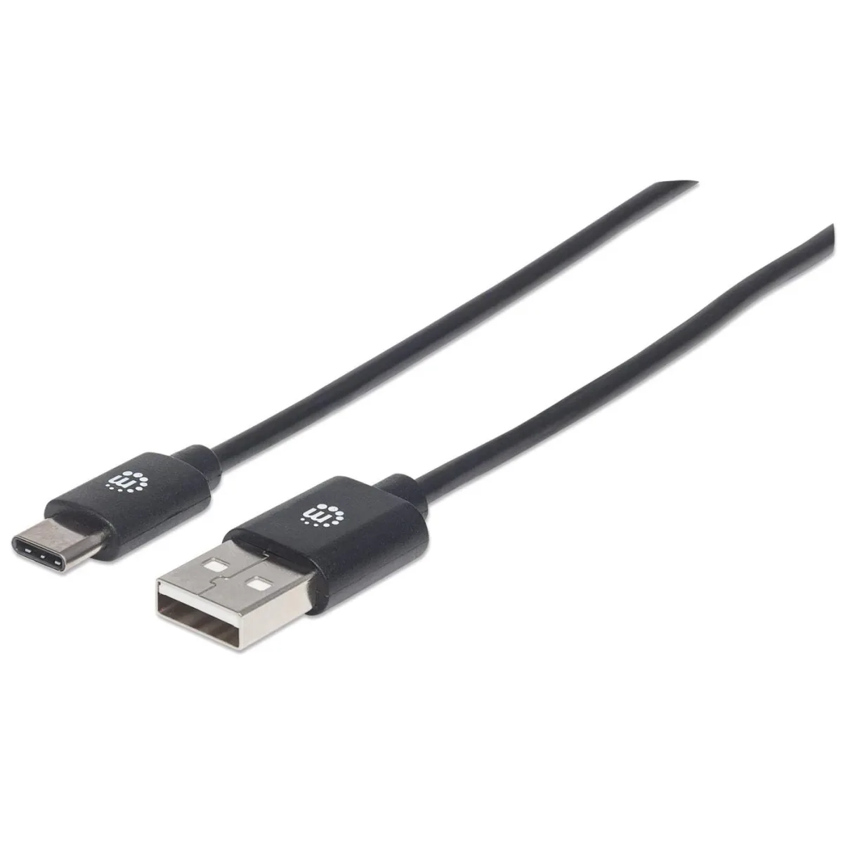 Manhattan 354912 USB-C to USB-A Cable 50CM- Male/Male 480MBPS (USB 2.0) Blac