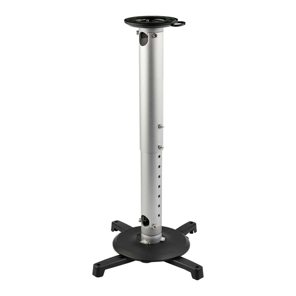 Startech Universal Ceiling Projector Mount, Heavy Duty Height Adjustable/Extendable Pole Mount 5"-22.7" from Ceiling, 33lb (15kg), Tilt/Rotate, Hanging Projector Mount w/ Bracket - Telescopic Pole (PROJCEILMNT2) - Bracket - for projector - aluminium, heavy duty steel - ceiling mountable - TAA Compliant