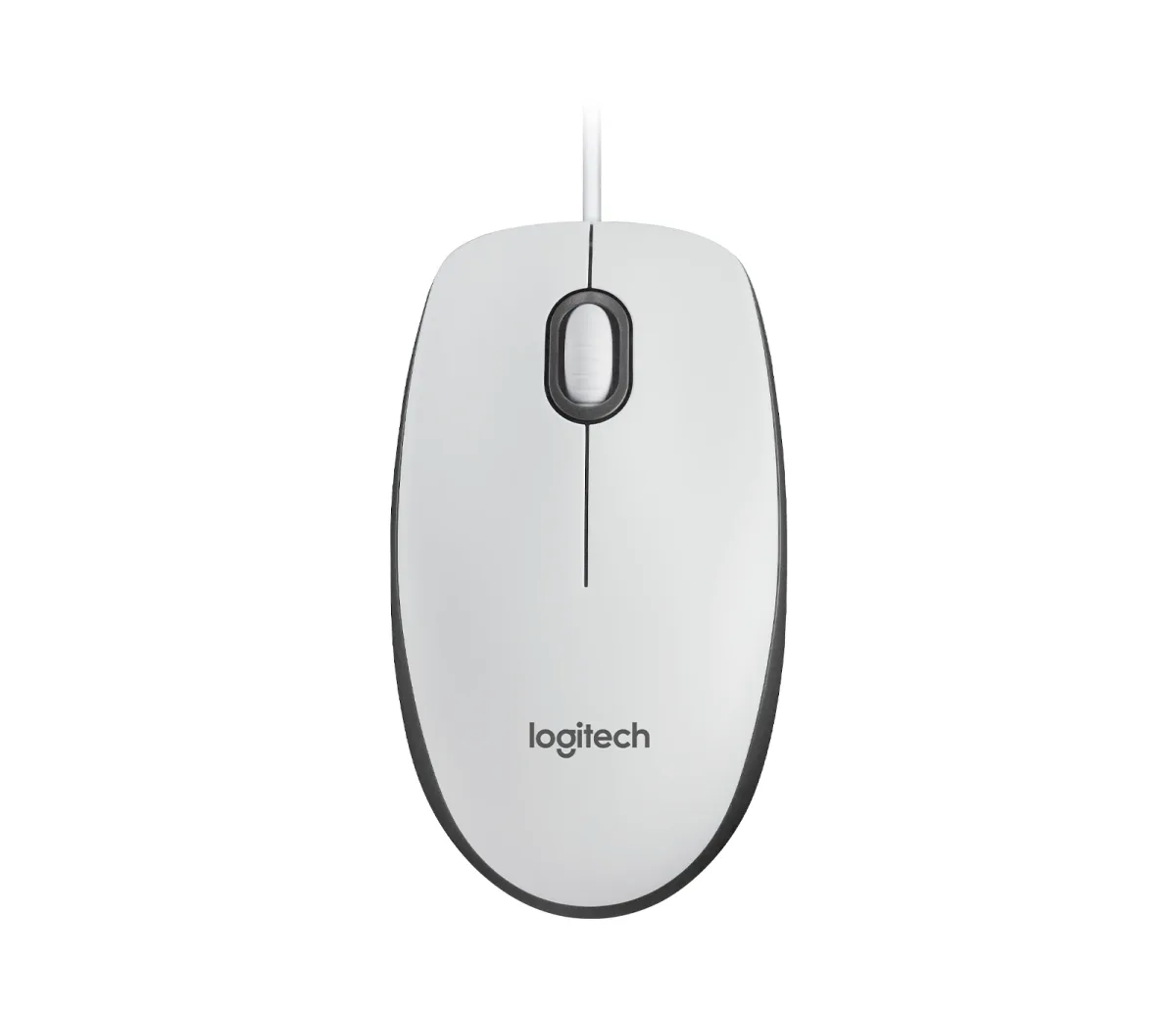 Logitech M100 - Mouse - full size - right and left-handed - optical - 3 buttons - wired - USB
