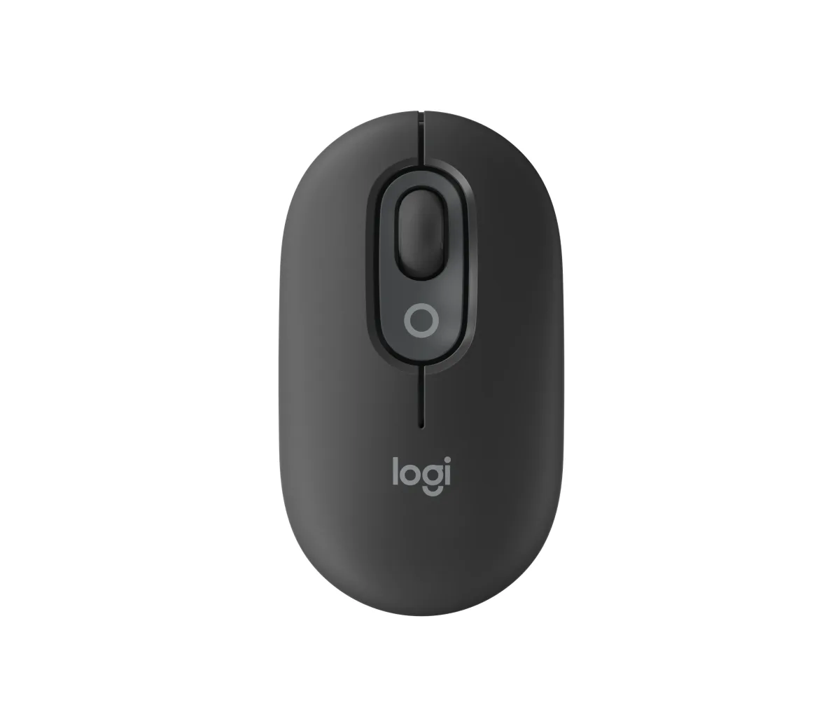 Logitech POP - Mouse - customisable emoji - optical - 4 buttons - wireless - Bluetooth 5.1 LE - graphite