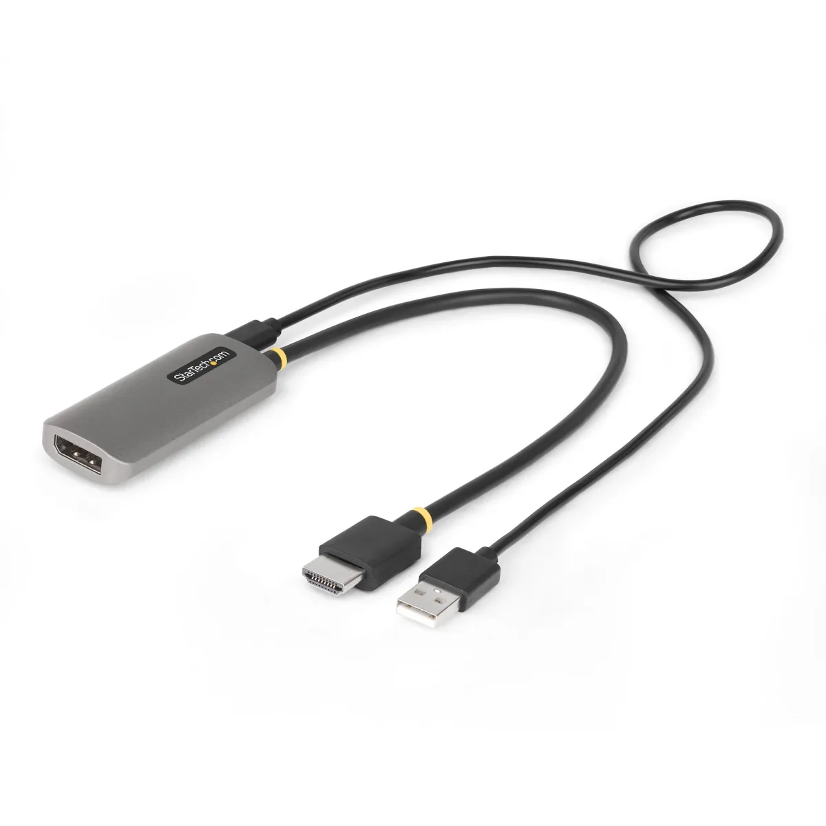 Startech HDMI to DisplayPort Adapter, 8K 60Hz, Active Video Converter - Adapter cable - HDMI male to DisplayPort female - 30 cm - space grey - active, 8K60Hz support, Unidirectional