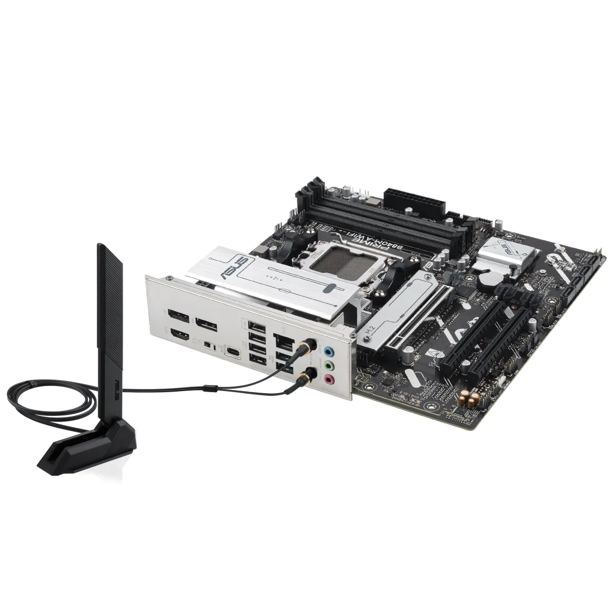 ASUS PRIME B840M-A WIFI - Motherboard - micro ATX - Socket AM5 - AMD B840 Chipset - USB-C 3.2 Gen 1, USB 3.2 Gen 1 - 2.5 Gigabit LAN, Bluetooth, Wi-Fi 6E - onboard graphics (CPU required) - HD Audio (8-channel)