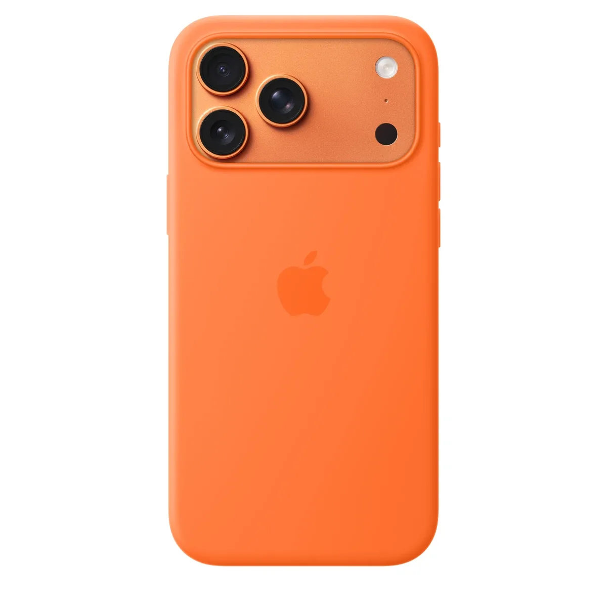 Apple - Protective cover for mobile phone - MagSafe compatibility - silicone - orange - for iPhone 17 Pro Max