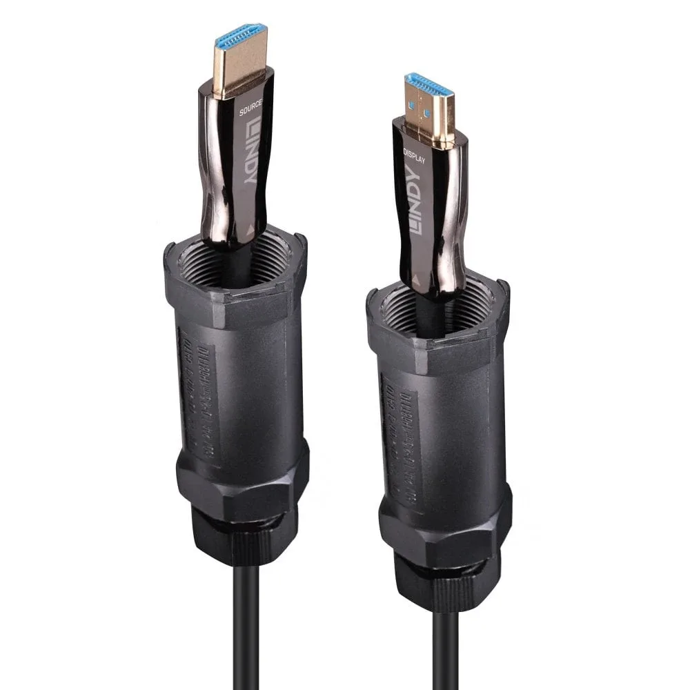 Lindy 38527 10M Armored Fibre Optic Hybrid HDMI 8K60 Cable