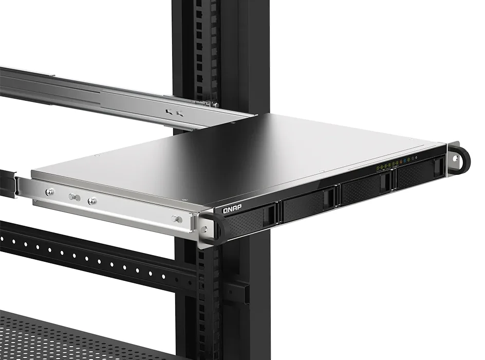 QNAP TS-435XeU - NAS server - 4 bays - rack-mountable - SATA 6Gb/s - RAID 0, 1, 5, 6, 10, JBOD - RAM 4 GB - 2.5 Gigabit Ethernet / 10 Gigabit Ethernet - iSCSI support - 1U