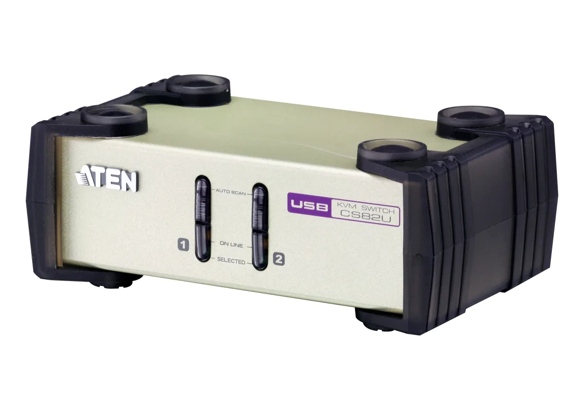 ATEN CS82U - KVM switch - 2 x KVM port(s) - 1 local user - desktop