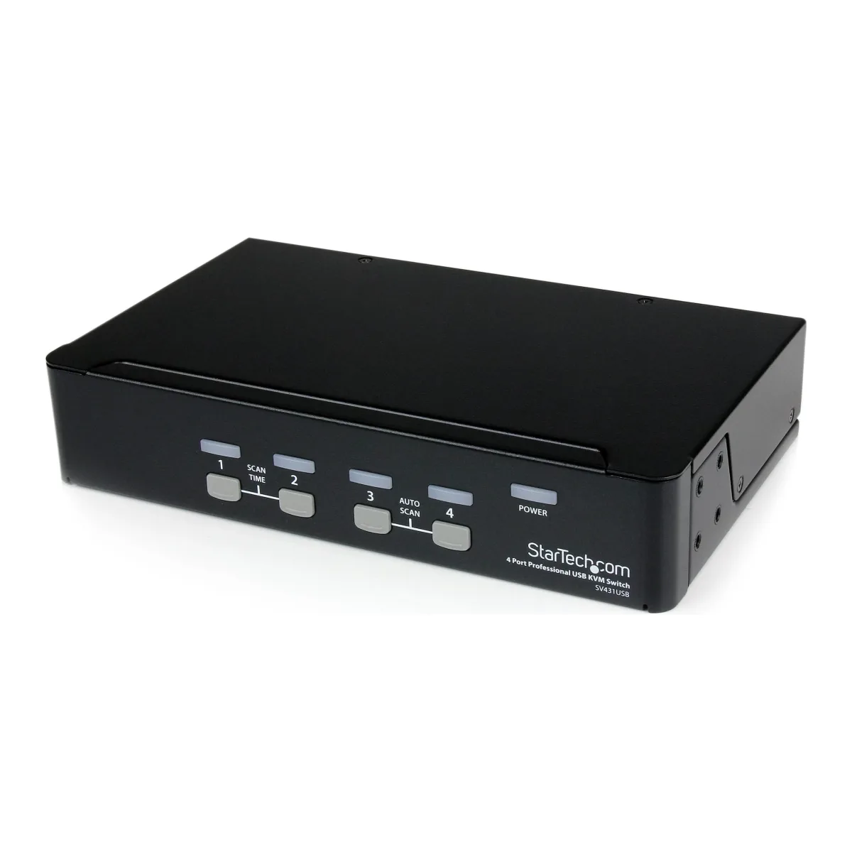Startech 4 Port Professional VGA USB KVM Switch with Hub - 1U Rack-mountable KVM Switch (SV431USB)