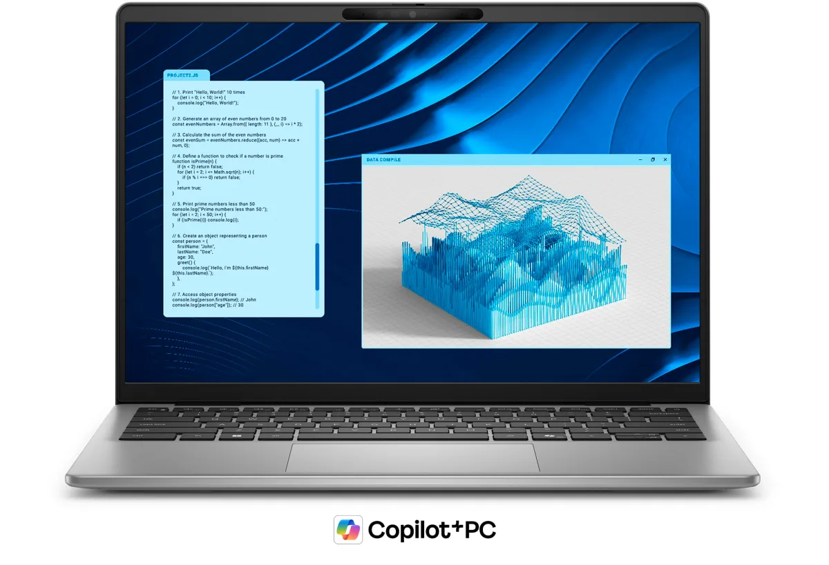 Dell Latitude 5455 - Copilot+ PC - Snapdragon X Plus - X1P-64-100 / up to 3.4 GHz - Win 11 Pro (on ARM) - Qualcomm Adreno - 16 GB RAM - 512 GB SSD NVMe, TLC - 14" IPS 1920 x 1200 (Full HD Plus) - Wi-Fi 7 - titan grey - BTS - with 1 Year Basic Onsite