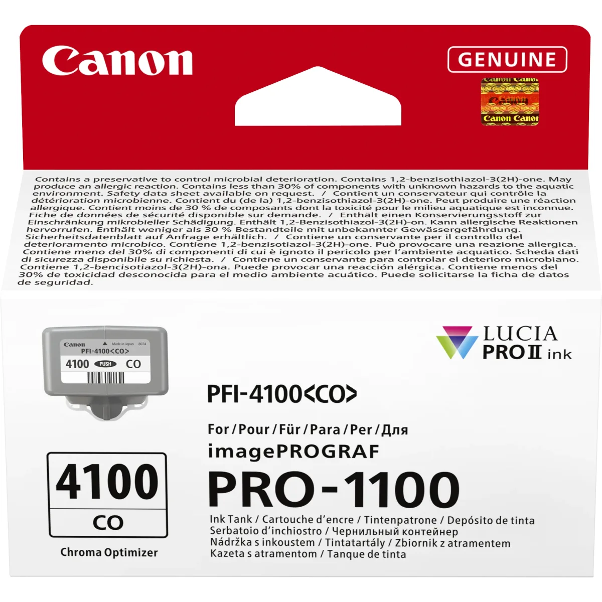 Canon PFI-4100 CO - 80 ml - chroma optimiser - original - hanging box - ink tank - for imagePROGRAF PRO-1100