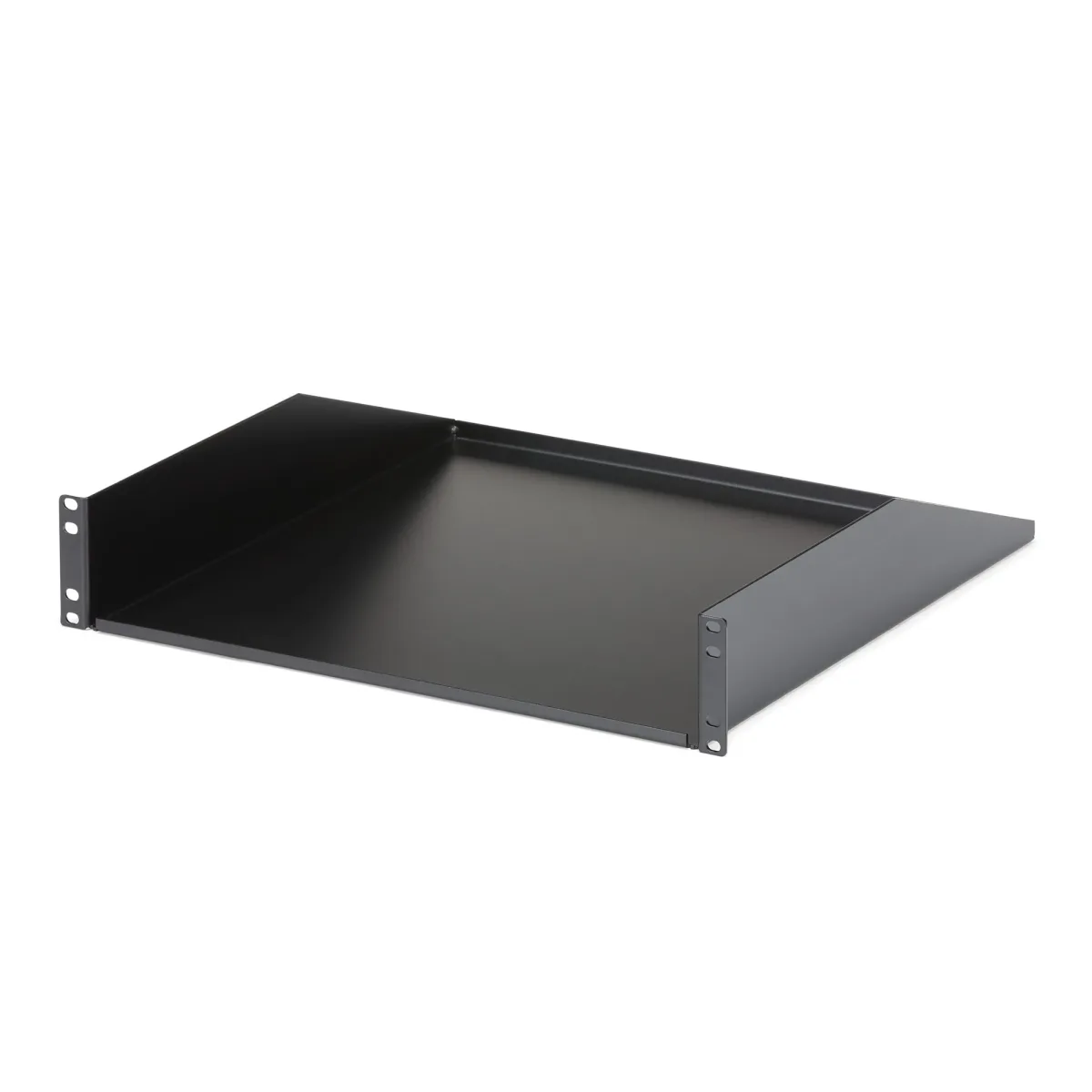 Startech 2U Fixed Server Rack Mount Shelf, 22in Deep Steel Universal Cantilever Tray for 19" AV/Data/Network Equipment Rack with Cage Nuts & Screws, 125lbs Weight Capacity, 18" Deep - 2U Network Rack Shelf (CABSHELFHD)