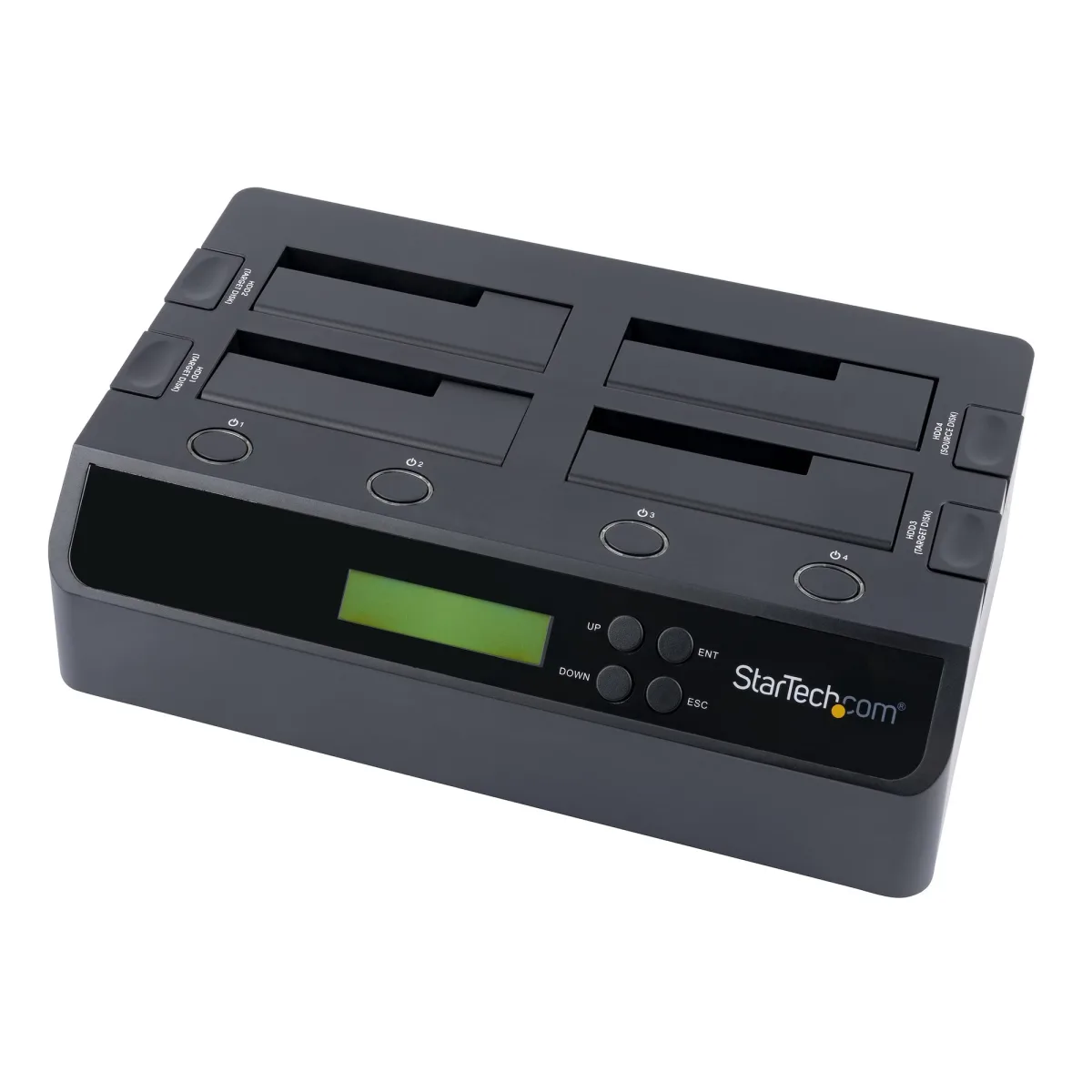 StarTech 4 Bay USB 3.0/ eSATA Hard Drive Duplicator Dock for 2.5" & 3.5" SATA/ IDE SSD HDD - Standalone 1:3 Copier Docking Station (SATDOCK4U3RE)