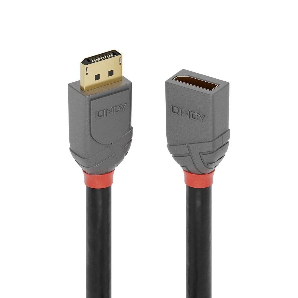 Lindy 36498 3M Displayport 1.4 Extension Cable Anthra Line