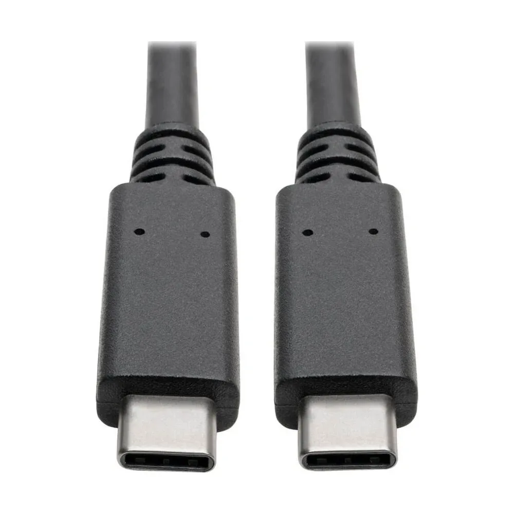 Eaton Tripp Lite Series USB-C Cable (M/M) - USB 3.2, Gen 2 (10 Gbps), 5A (100W) Rating, Thunderbolt 3 Compatible, 3 ft. (0.91 m) - USB cable - USB-C (M) to USB-C (M) - USB 3.1 Gen 2 - 20 V - 5 A - 91.4 cm - molded - black