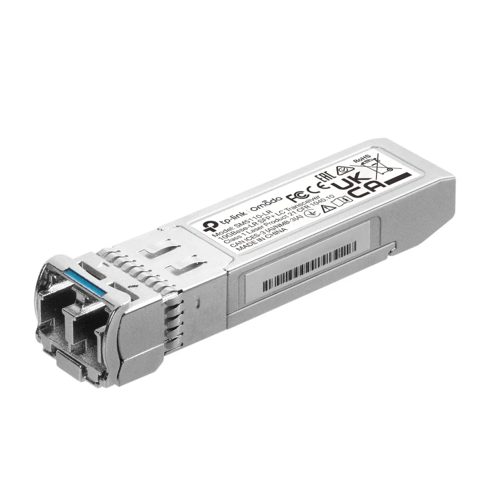 TP-Link TL-SM5110-LR V1 - SFP+ transceiver module - 10GbE - 10GBase-LR - LC single-mode - up to 10 km - 1310 nm - for JetStream TL-SG3428X, TL-SG3428XMP, TL-SG3452XP V1