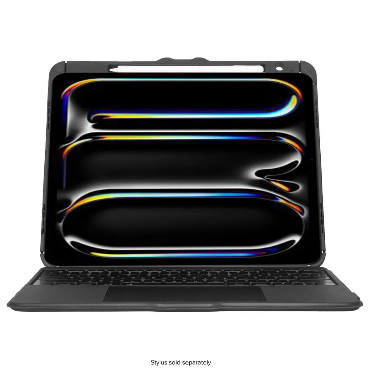 Targus Versavu - Keyboard and folio case (keyboard case) - with trackpad - backlit - wireless - Bluetooth 5.0 - QWERTY - UK - black - for Apple 13-inch iPad Pro (M4)