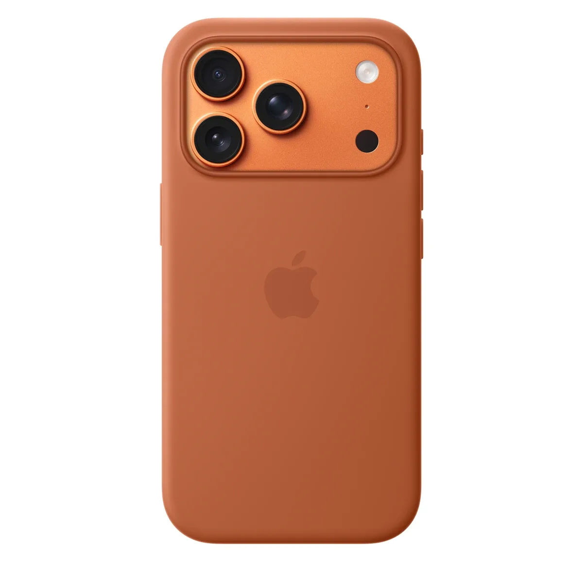 Apple - Protective cover for mobile phone - MagSafe compatibility - silicone - terracotta - for iPhone 17 Pro