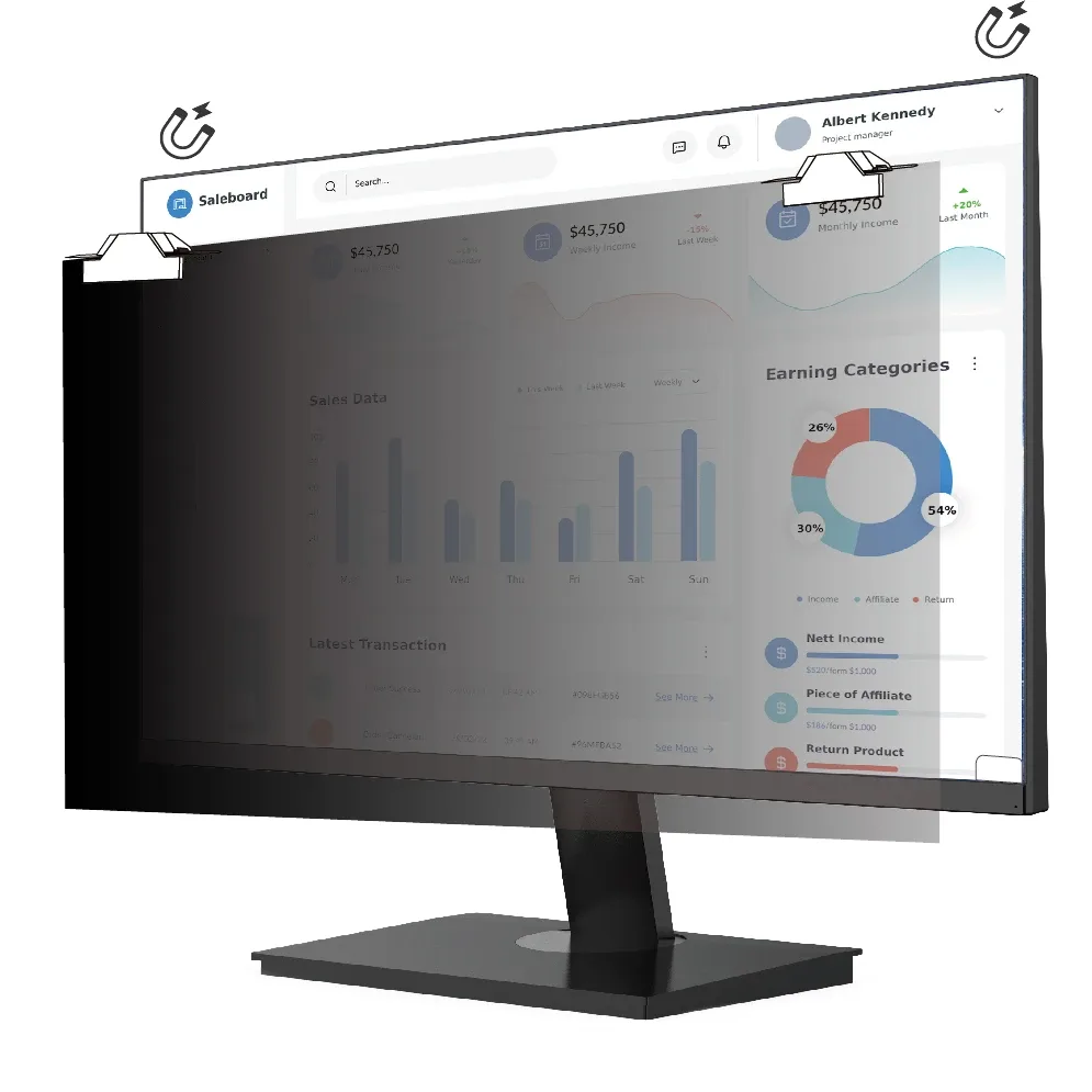 21.5 IN PRIVACY FILTER 16:9 MAGNETIC ATTACH FOR MONITOR