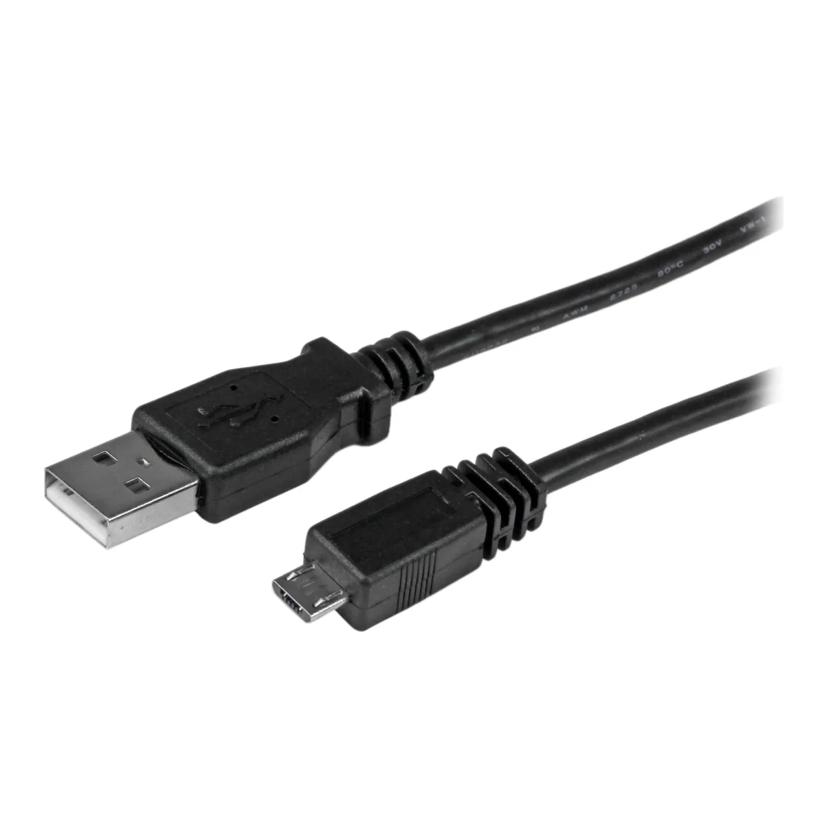 StarTech 1m Micro USB Cable A to Micro B - USB cable - USB (M) to Micro-USB Type B (M) - USB 2.0 - 1 m - black