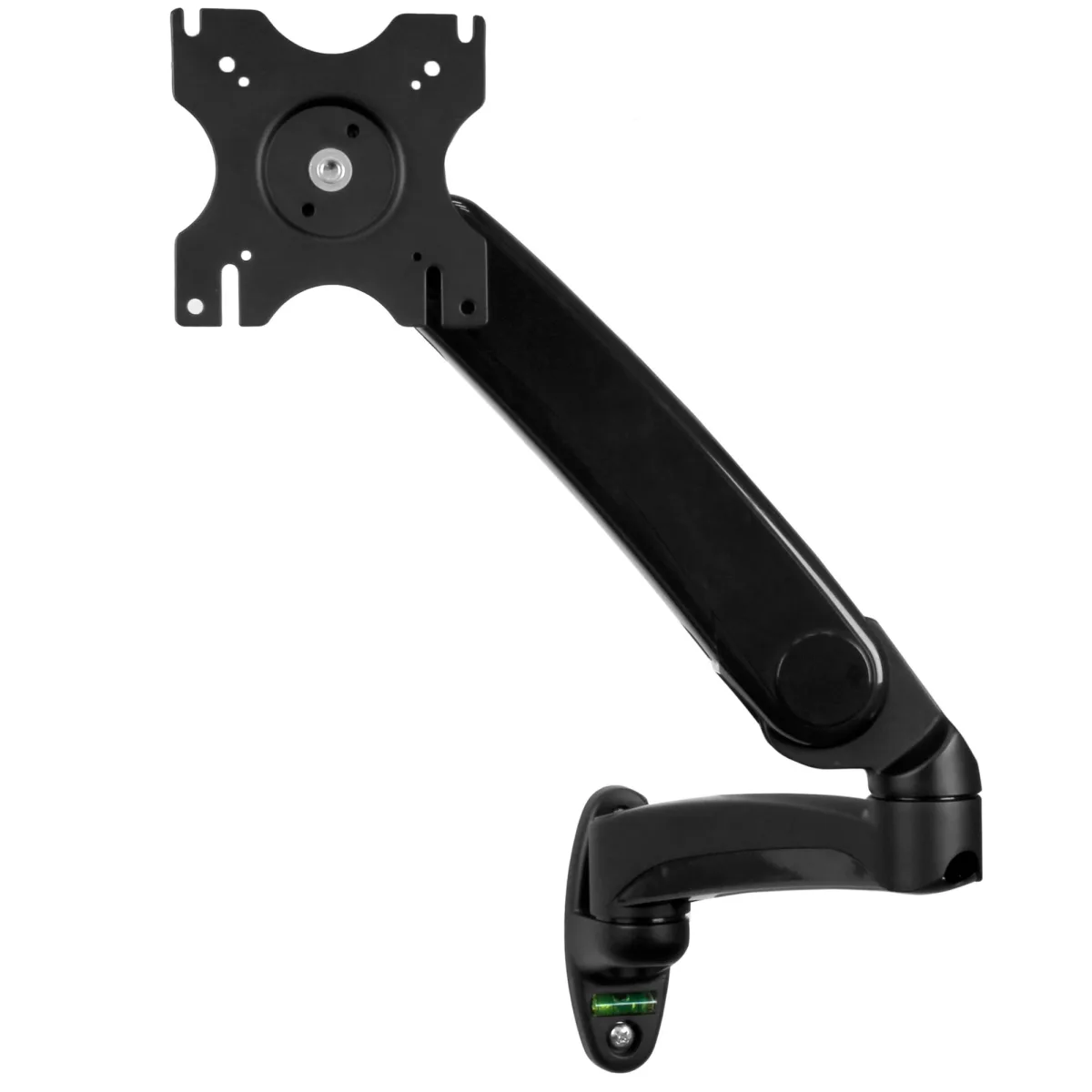Startech Wall Mount Monitor Arm - Full Motion Articulating - Adjustable - Supports Monitors 12” to 34” - VESA Monitor Wall Mount - Black (ARMPIVWALL) - Mounting kit (wall plate, 2 washers, 4 spacers, cover, 2 anchors) - adjustable arm - for flat panel - aluminium, steel - black - screen size: 12"-30" - wall-mountable - for P/N: ACCSMNT