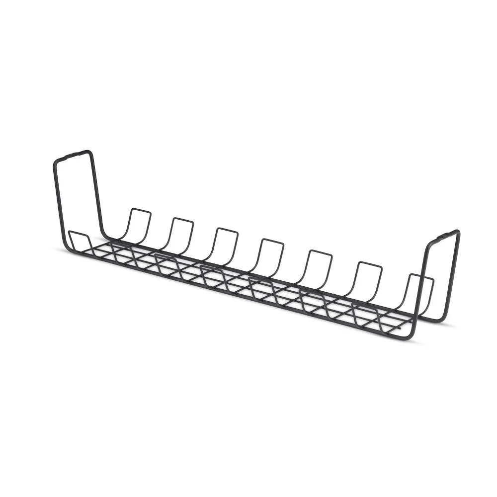 Startech - Cable management tray - basket style, power bar holder - under-desk mountable - black - 61.5 cm - TAA Compliant