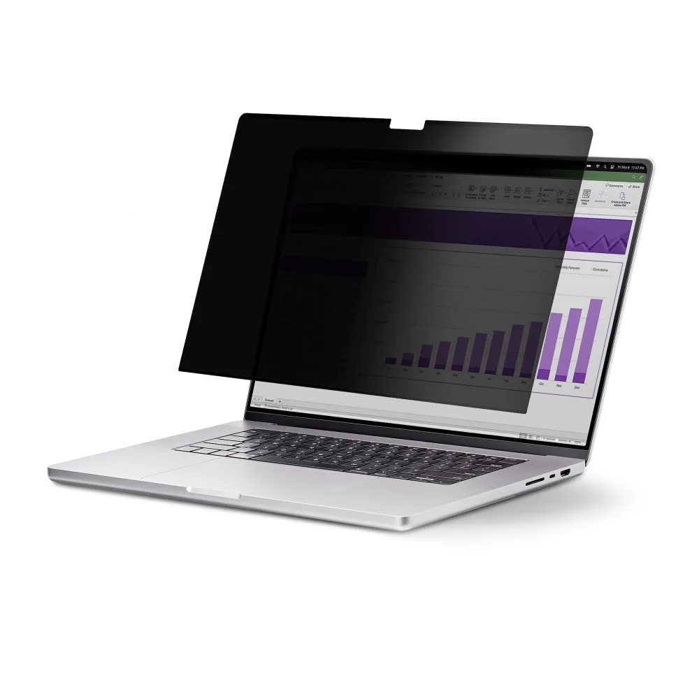 Startech 15-inch MacBook Air 2023 Laptop Privacy Screen, Removable and Reversible Anti-Glare Privacy Filter, Magnetic Laptop Screen Protector with +/- 30 Deg. Viewing Angle - 51% Blue Light Reduction (15MAM-PRIVACY-SCREEN) - Notebook privacy filter - removable - magnetic - 15