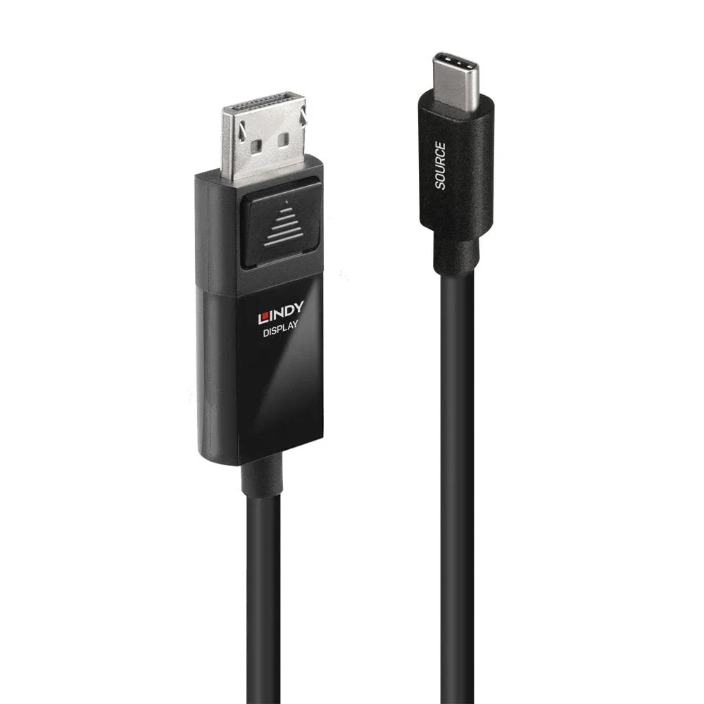 Lindy 43342 2M USB Type C to Displayport 4K60 Adapter Cable with Hdr