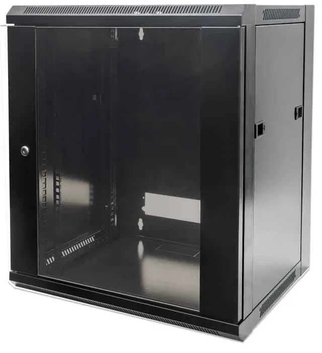 Intellinet 711715 Network Cabinet Wall Mount 6U- (Standard) 450MM Black Flatpack