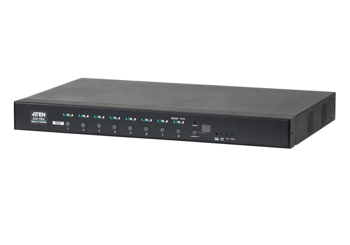 16A 8-Outlet 1U Metered&Switched eco PDU