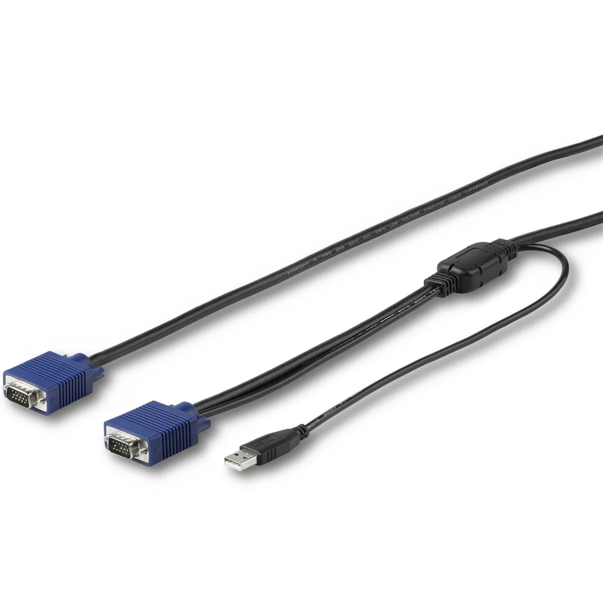 StarTech 15 ft. (4.6 m) USB KVM Cable for StarTech.com Rackmount Consoles - VGA and USB KVM Console Cable (RKCONSUV15)