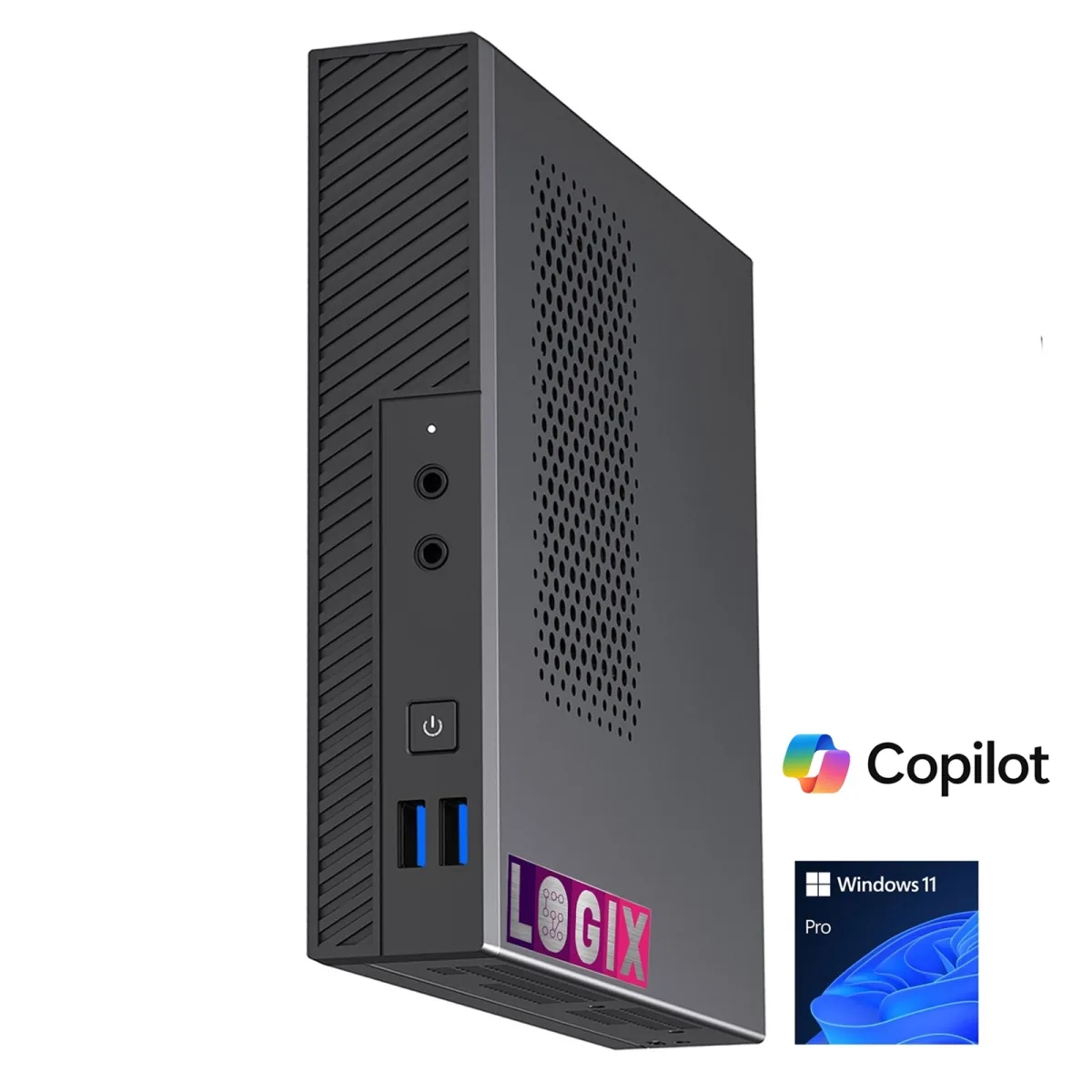 LOGIX 14th Gen Intel i5 10 Core 4.70GHz 1 Litre Mini Business / Security PC for Alarm & Door Entry Systems with 16GB RAM, 500GB NVMe SSD,WiFi BT, Windows 11 Pro, Keyboard & Mouse