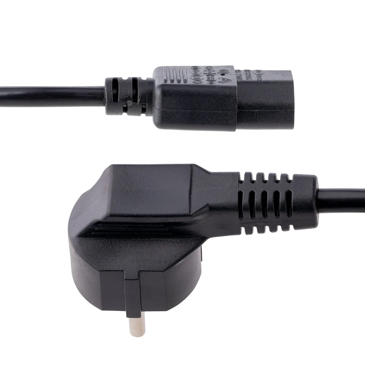 StarTech 2m (6ft) Computer Power Cord, 18AWG, EU Schuko to C13 Power Cord, 10A 250V, Black Replacement AC Cord, TV/Monitor Power Cable, Schuko CEE 7/7 to IEC 60320 C13 Power Cord - PC Power Supply Cable - Power cable - power IEC 60320 C13 to power CEE 7/7 (M) - 1.8 m - black - Europe - for P/N: KITBXAVHDPEU, KITBXDOCKPEU