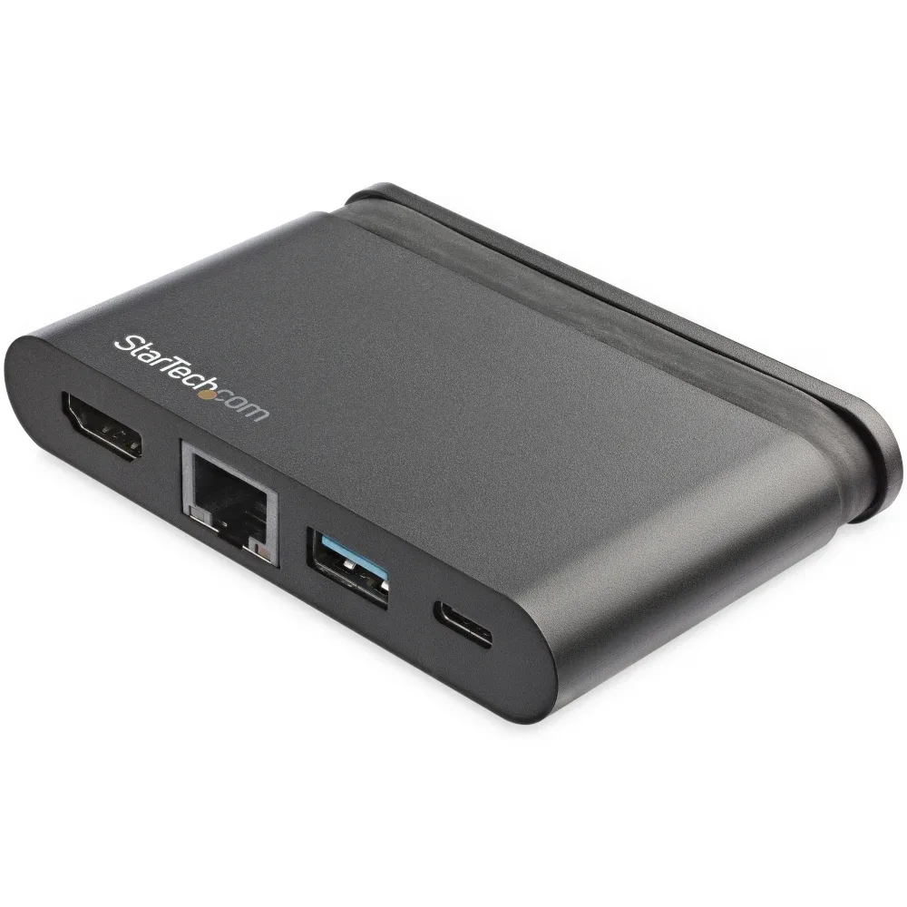 Startech USB C Multiport Adapter, USB-C Travel Mini Dock to 4K HDMI with 100W PD 3.0 Pass-Through, USB-A USB-C, Gigabit Ethernet, Portable USB 3.0 Type-C Dock with 100W Power Delivery - Mac, Windows, Chrome (DKT30CHCPD)