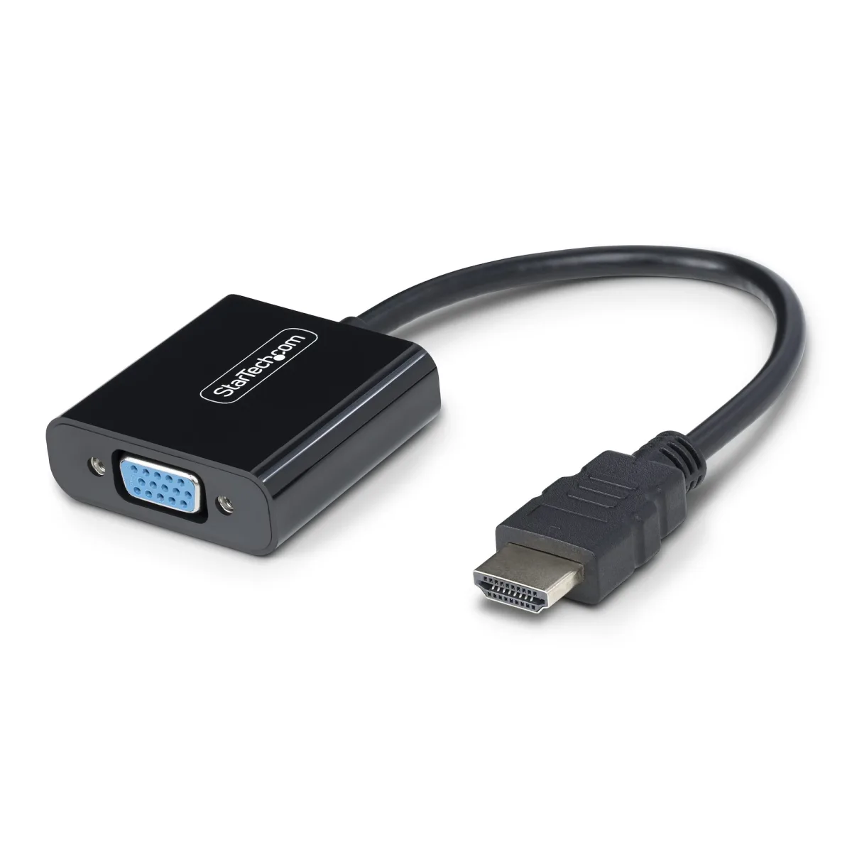 Startech HDMI to VGA Adapter, 1080p, Active Video Converter - Adapter - HDMI male to HD-15 (VGA) female - 18.95 cm - black - 1080p support, active, bus powered