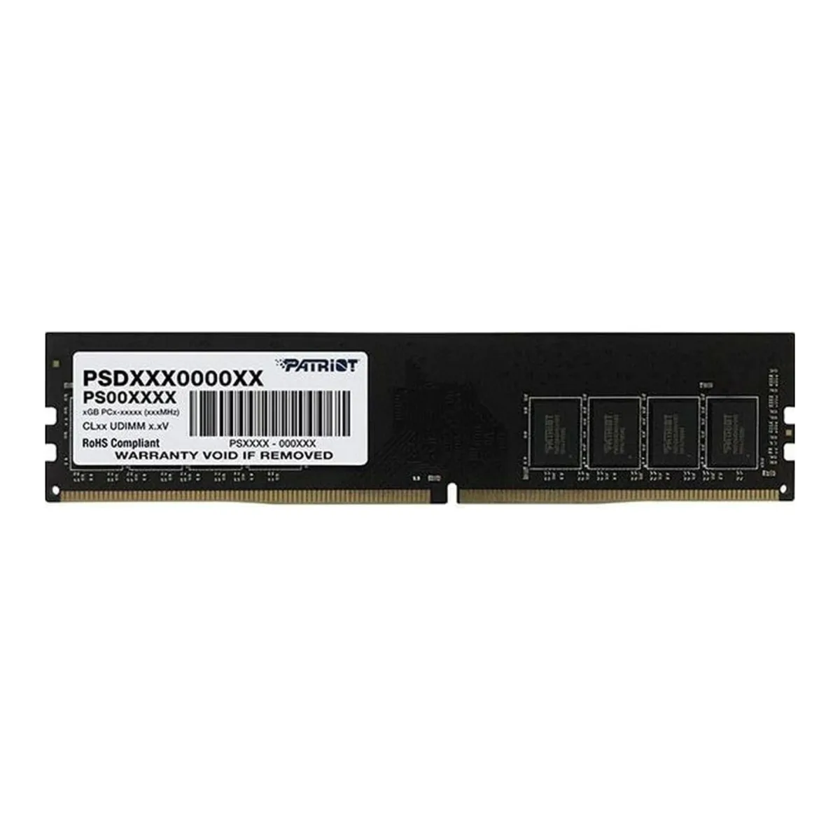 Patriot Signature Series (PSD48G32002) 8GB, DDR4, U-DIMM, 3200MTs, CL22, 288 Pin, Limited Lifetime Warranty
