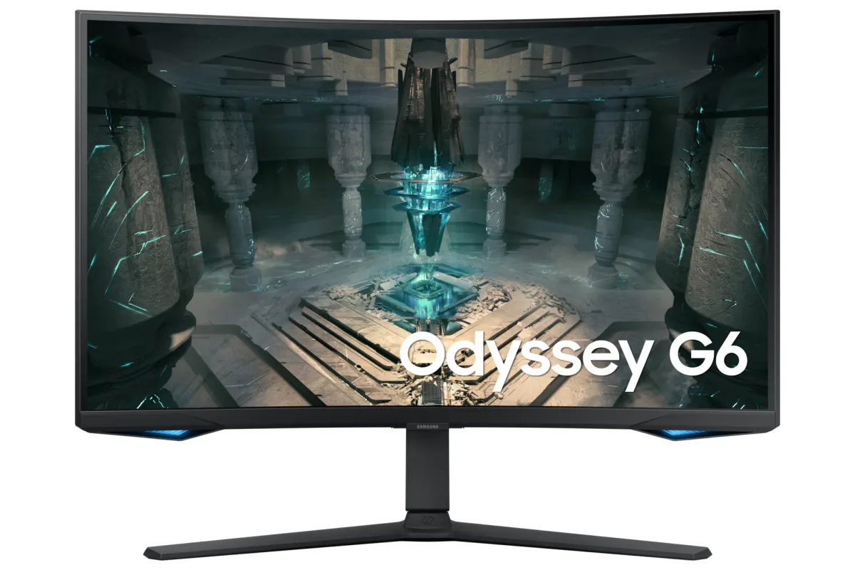 Samsung Odyssey G6 S32BG650EU - G65B Series - LED monitor - Smart - gaming - curved - 32" - 2560 x 1440 QHD @ 240 Hz - VA - 350 cd/m² - 2500:1 - DisplayHDR 600 - 1 ms - 2xHDMI, DisplayPort - speakers - black