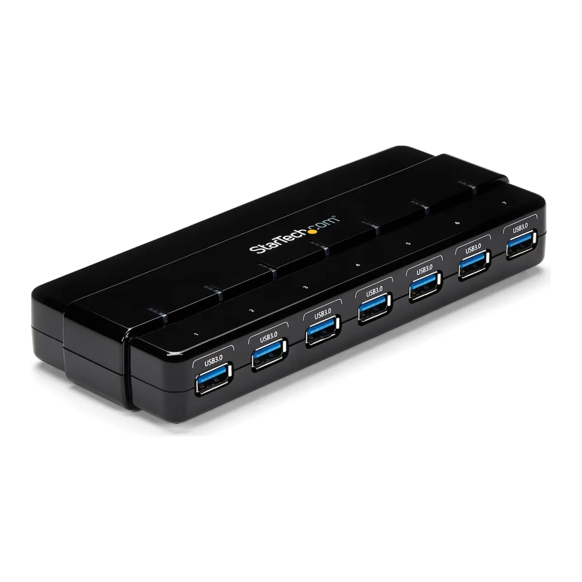 Startech 7 Port USB 3.0 Hub - Up To 5 Gbps - 7 x USB - Universal Multi Port USB Extender for Your Desktop - USB Powered (ST7300USB3B) - Hub - 7 x SuperSpeed USB 3.0 - desktop - for P/N: BNDTBUSB3142, PEXUS313AC2V, PEXUSB311A1E, PEXUSB312A2, PEXUSB314A2V2, SDMSDRWU3AC