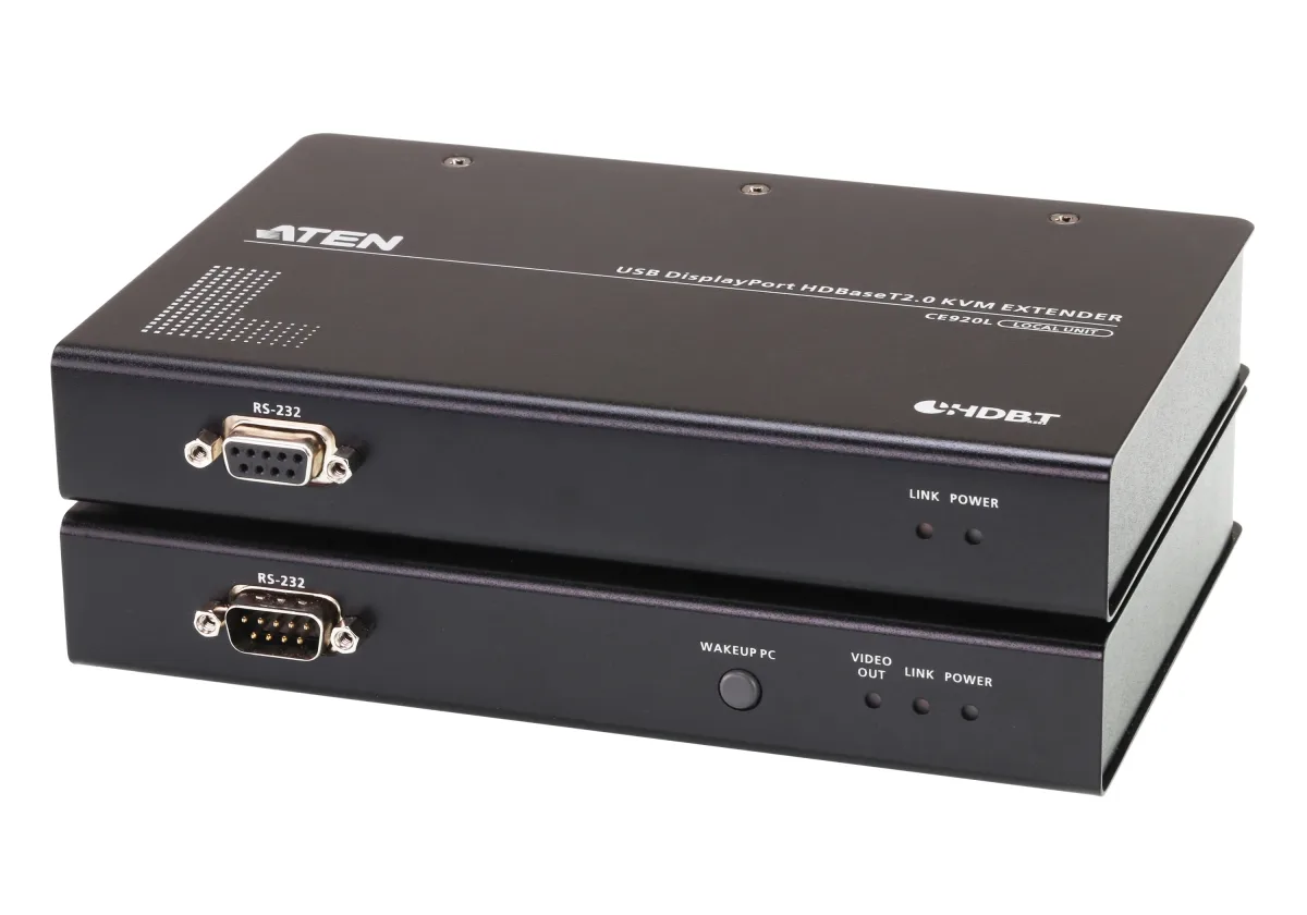 ATEN CE 920 Local and Remote Units - KVM / audio / serial / USB / network extender - HDBaseT 2.0 - USB - up to 150 m - for P/N: VS1818T-AT-E