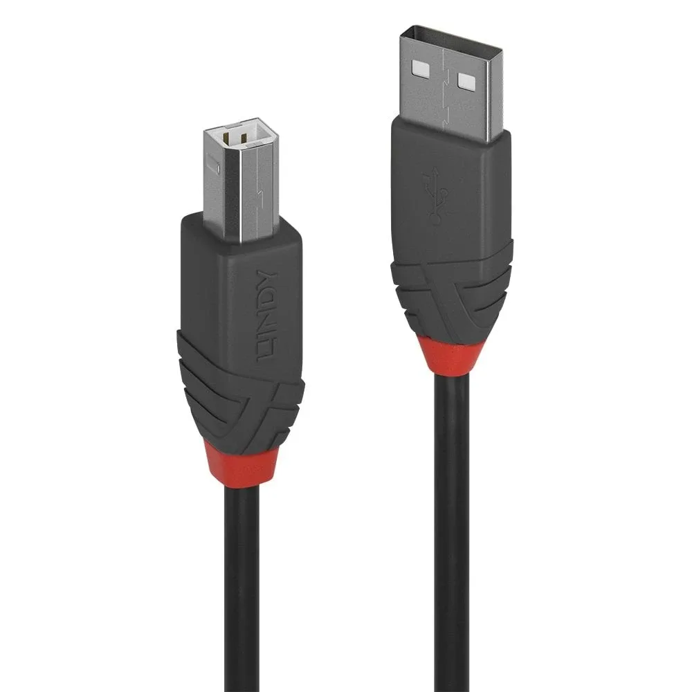 Lindy 36677 10M USB 2.0 Type a to B Cbl Anthra Line
