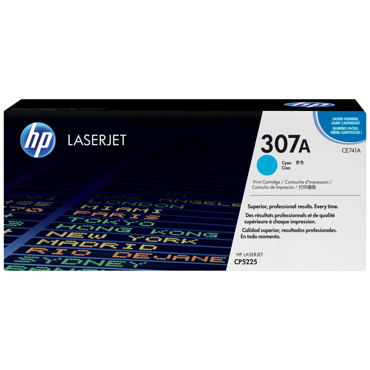 TONER CARTRIDGE 307A CYAN CE741A HP COLOR LASERJET