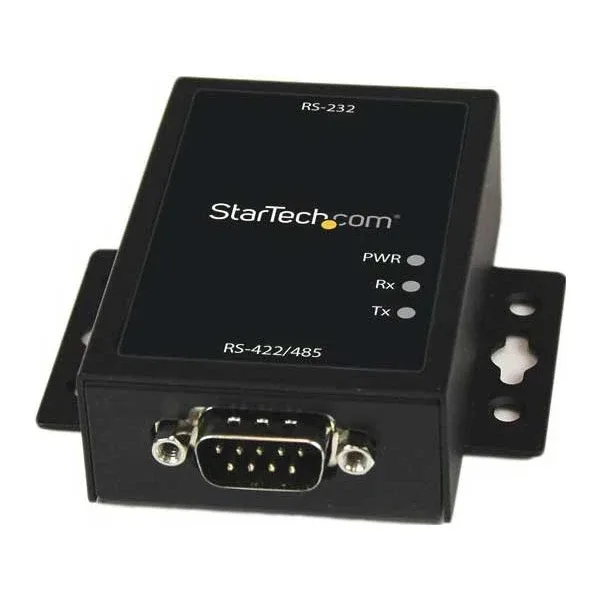 Startech Industrial RS232 to RS422/485 Serial Port Converter w/ 15KV ESD Protection - RS232 to RS 422 RS485 Converter Adapter (IC232485S) - Serial adapter - RS-232 - RS-422/485 x 1 - black