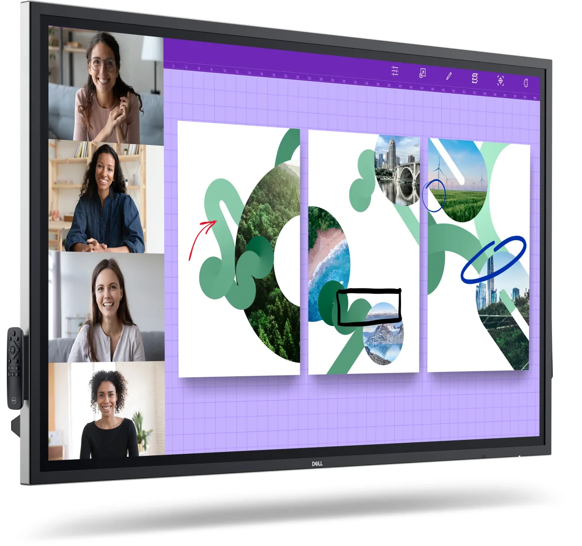 Dell DELL-P6524QT 65 4K Interactive Touch Monitor P6524QT 163.9 Cm (64.53)