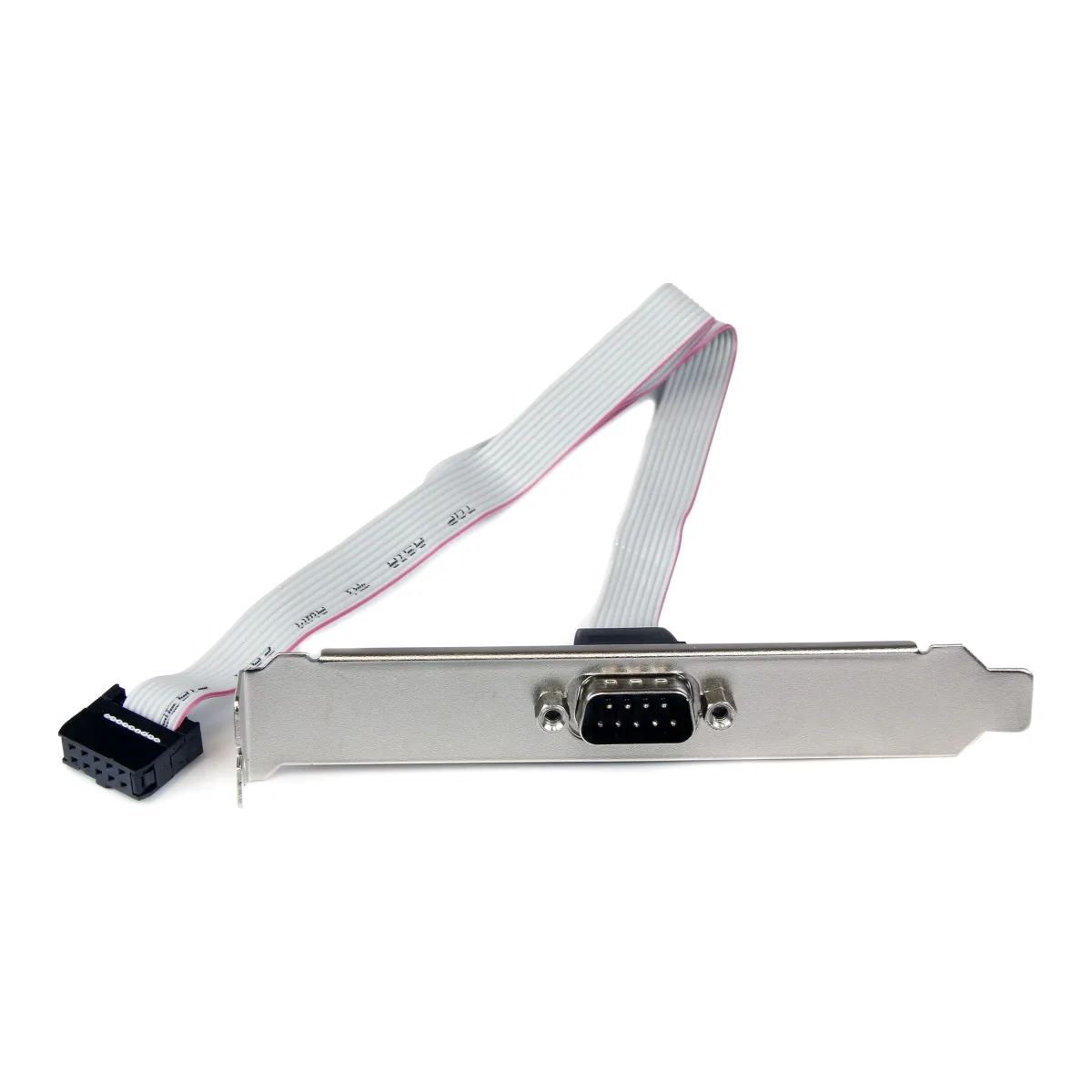 StarTech 16in (40cm) 9 Pin Serial Male to 10 Pin Motherboard Header Slot Plate - motherboard Serial Port Adapter (PLATE9M16)