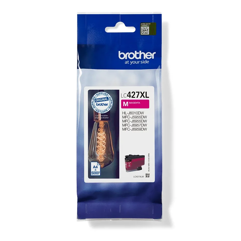 Brother LC427XLM - High capacity - magenta - original - ink cartridge - for Brother HL-J6010DW, MFC-J5955DW, MFC-J6955DW, MFC-J6957DW
