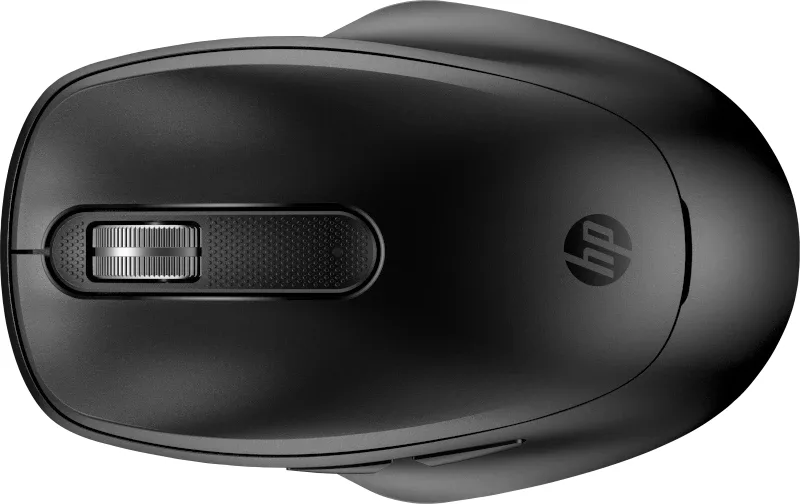 HP 510 - Mouse - full size, ultra-fast rechargeable - 5 buttons - wireless - 2.4 GHz - USB wireless receiver - black
