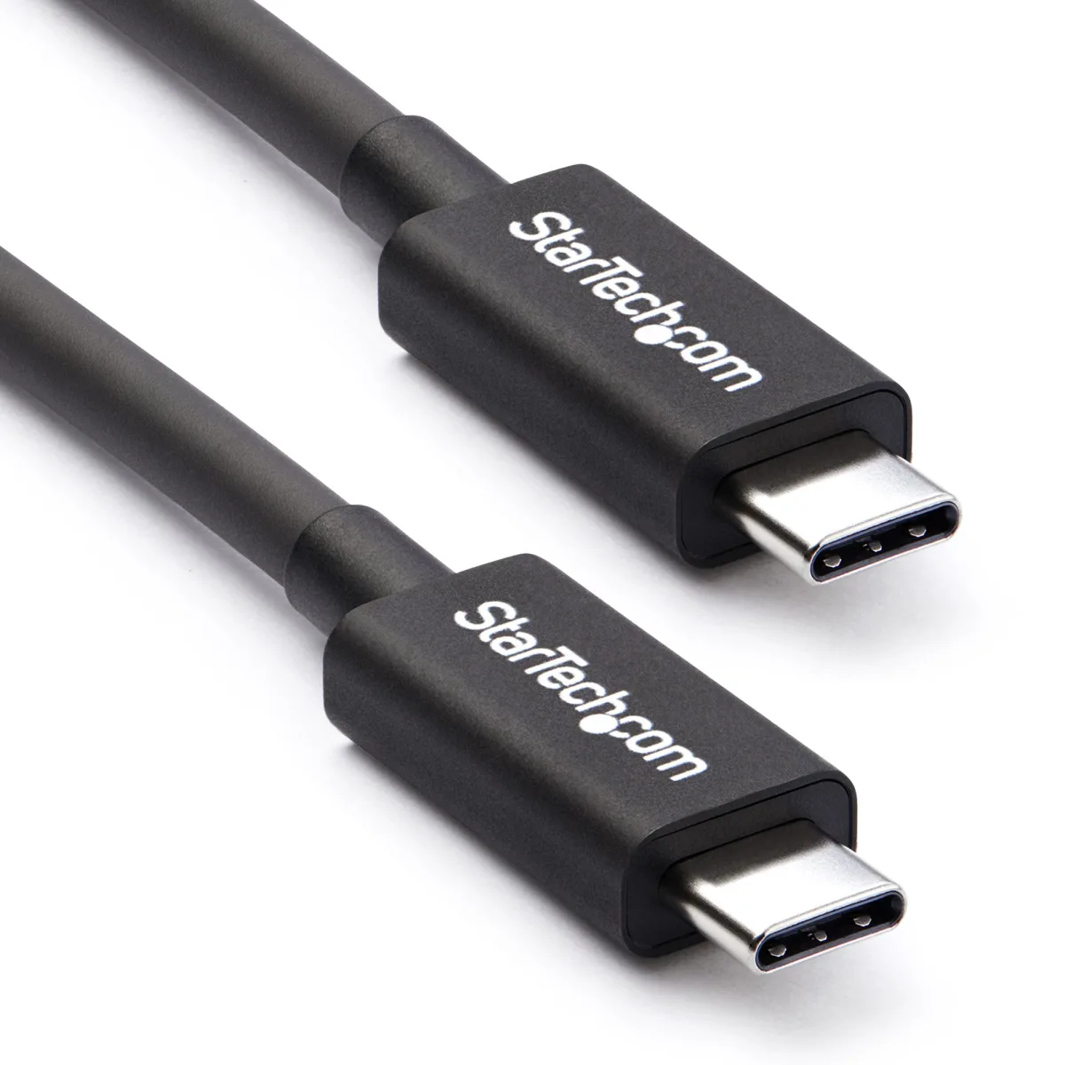 StarTech 50cm (1.6ft) Thunderbolt 3 Cable, 40Gbps, 100W PD, 4K/5K Video, Thunderbolt-Certified, Compatible w/ TB4/USB 3.2/DisplayPort - Thunderbolt cable - USB-C (M) to USB-C (M) - Thunderbolt 3 / USB / DisplayPort - 50 cm - black