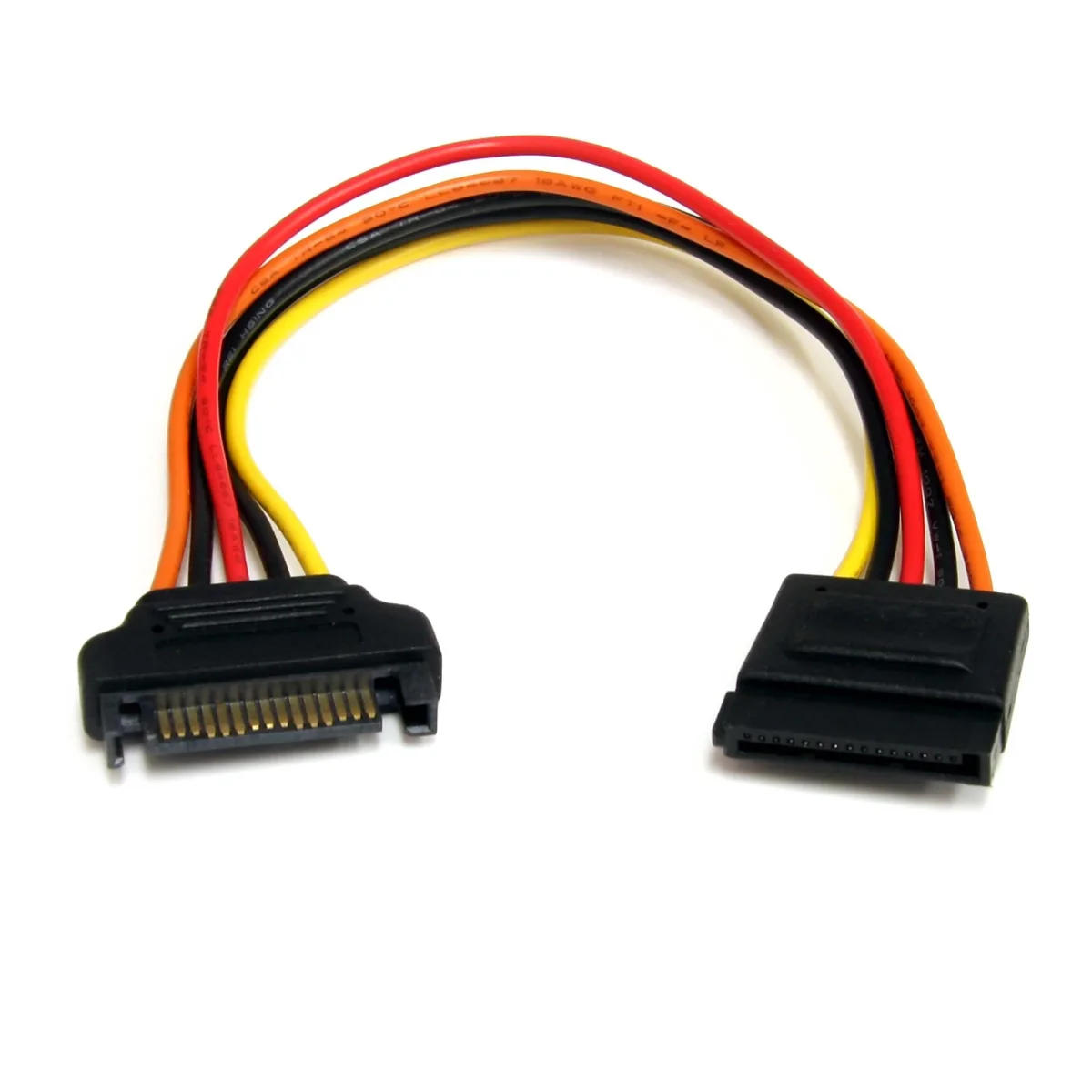 StarTech 8in 15 pin SATA Power Extension Cable - 8 SATA power Extension Cable - 8 SATA power Extension cord - Power extension cable - SATA power (M) to SATA power (F) - 20.3 cm